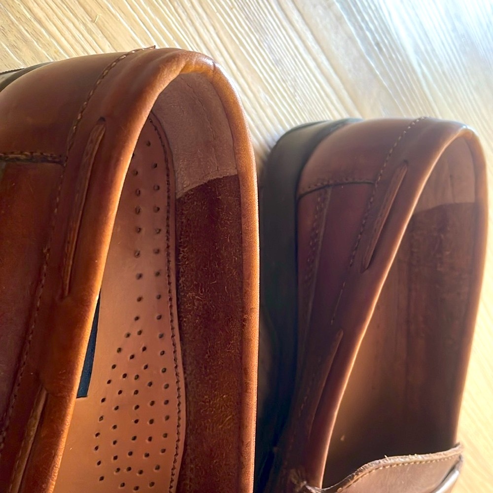 Giorgio Brutini Brown woven leather Loafers with Tassels size 12 m - Picture 8 of 9